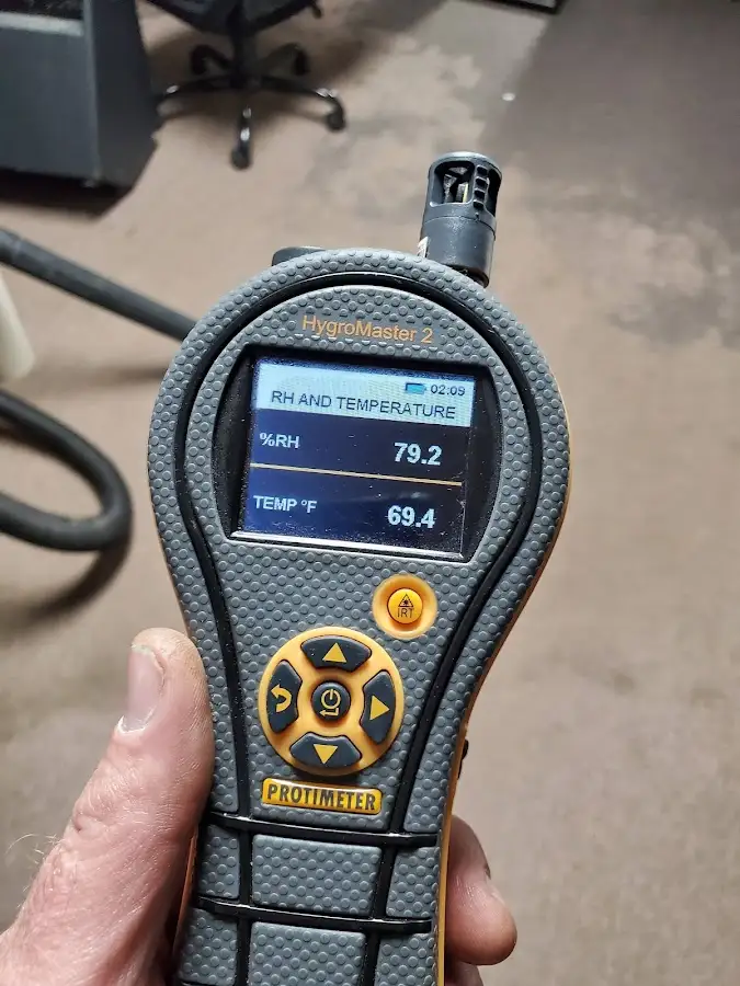 Moisture meter humidity assessment for Fire & Smoke Damage Restoration in East Lake