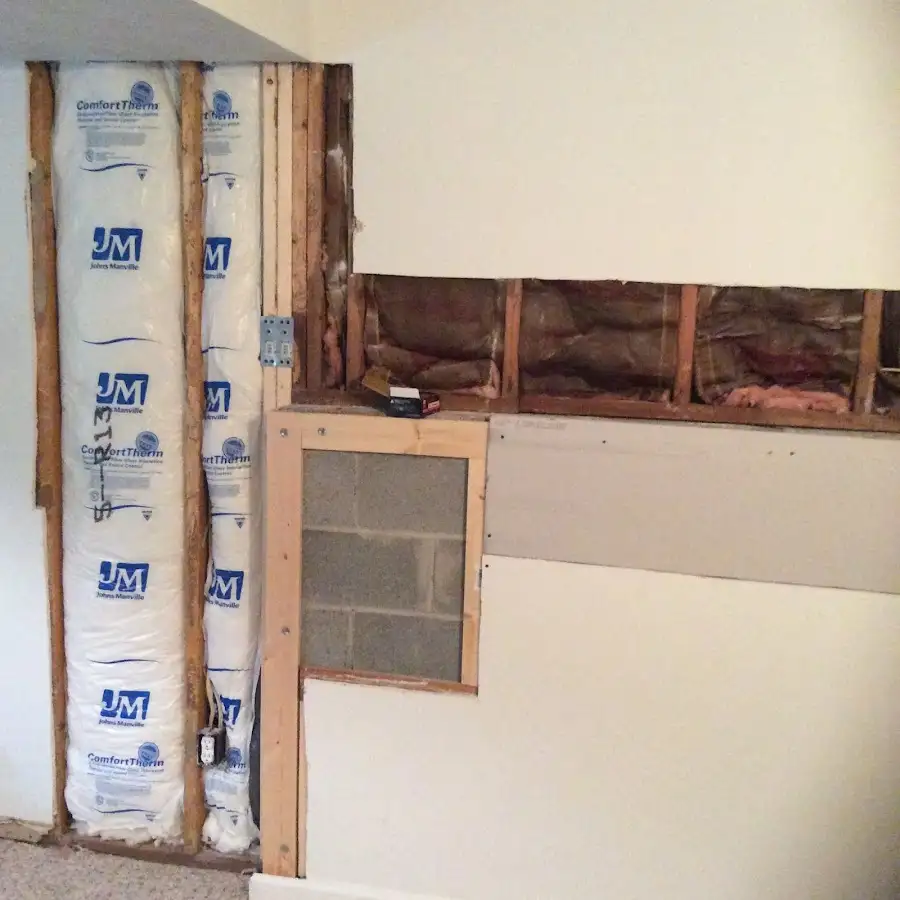 Wall insulation replacement during Contents Cleaning & Restoration in East Lake